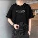 Men's Short Sleeve Pure Cotton Smooth Shirts - Black image