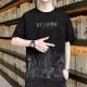 Men's Short Sleeve Pure Cotton Smooth Shirts - Black image