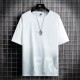 Men's Korean Style Short Sleeve T-Shirt-White image