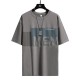 Men Trendy Printing Short Sleeves Shirt Round Neck T-Shirt - Dark Grey image