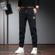 Men's Casual Loose Pencil Pants - Black image