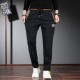 Men's Casual Loose Pencil Pants - Black image