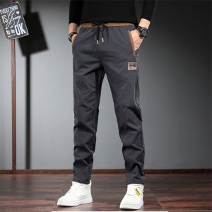 Men's Casual Loose Pencil Pants - Dark Grey