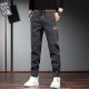 Men's Casual Loose Pencil Pants - Dark Grey image