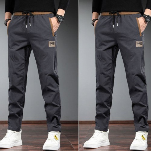 Men's Casual Loose Pencil Pants - Dark Grey image