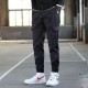 Men's Cargo Work Pants With Jogger Fit - Black image