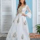 Women's Cross-Border Muslim Evening Sequin Embroidery Dress - White image