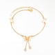 Gold Plated 18k Butterfly Anklet For Women image