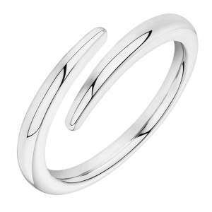 14k Silver Plated Open Twist Ring For Women