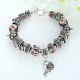 European Silver Charm Bracelets Fish Designed With Murano Beads image