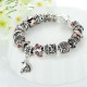 European Silver Charm Bracelets Fish Designed With Murano Beads image