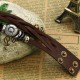 Handmade Classic Brown Leather Wrap Bracelet image