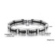 Men's Stainless Steel Bracelet With Toggle Clasp - Silver image