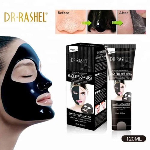 Dr Rashel Peel Off Black Mask Bamboo Charcoal, 120ml image