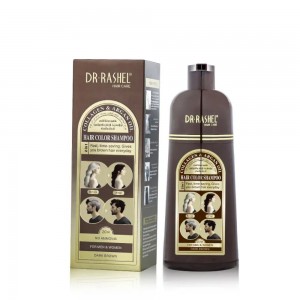 Dr Rashel Collagen Argan Oil Dark Brown Dye Hair Color Shampoo 400ml