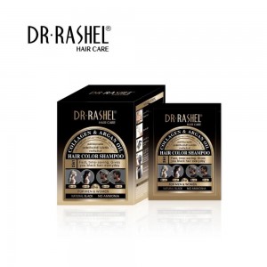 Dr. Rashel Black Hair Color Shampoo 25 ml Pack of 10