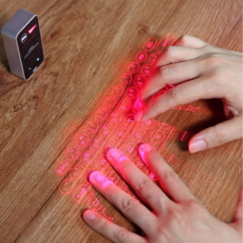 Laser Keyboard, Portable Wireless Bluetooth Virtual Projection Keyboard for Smart Phone, PC, Tablet, Laptop image