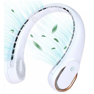 Neck Fans Portable Rechargeable, Upgrade 360° Air Outlet, Super Quiet, Indoor Outdoor Travel