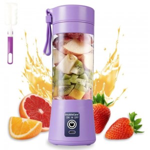 Portable Blender, Mini Personal Juice Blender, USB Rechargeable Juicer Cup With Six Blades, Smoothie Blender 