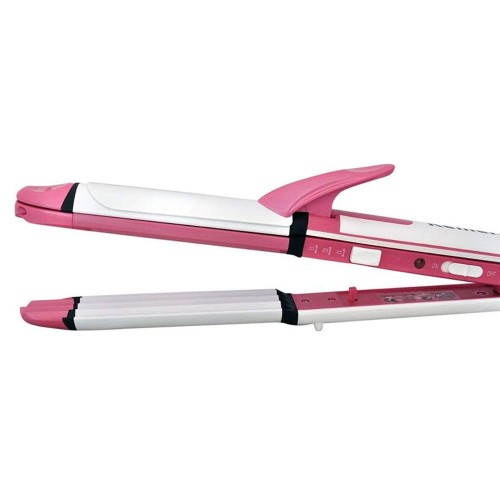 Professional Electric Hair Straightener Styler 3 In 1 Multistyler Hair Curler With Hair Straightener image