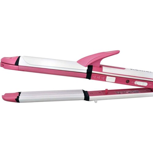 Professional Electric Hair Straightener Styler 3 In 1 Multistyler Hair Curler With Hair Straightener image