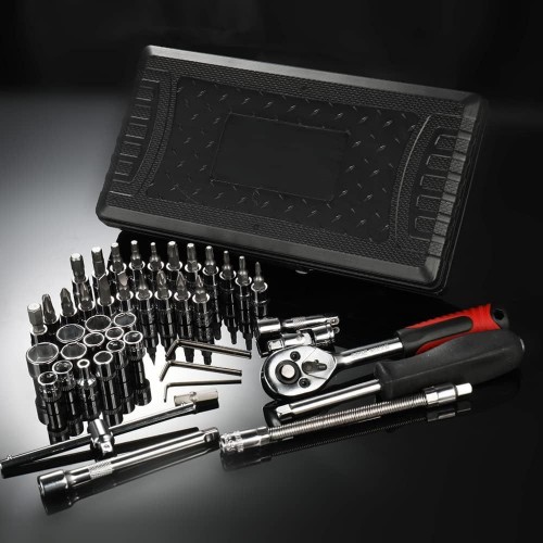 Wrench Tool Set 46pcs Multifunctional Professional Steel Set Car Motorcycle Tools image