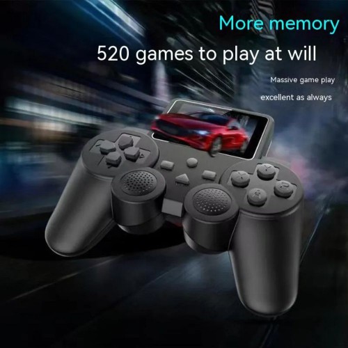  Bits Handheld Game Console 2.4 Inch Screen AV Output Remote Control Support 520 Games For Kids Gift image