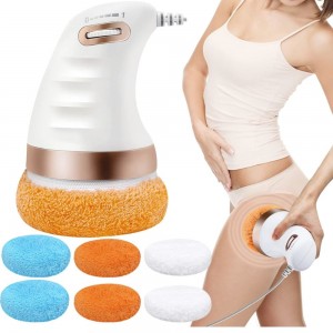 Body Sculpting Machine Cellulite Massager With 6 Washable Pads Vibration & Rotation Electric Sculpt Handheld