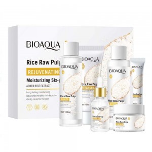 Bioaqua Rice Pulp Glow Moisturizing 6 Pcs Kit