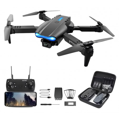 OpenRC Drone with HD E99 Camera Black Screen Remote Control Case and Battery Pack image