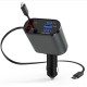 FOKKAH 60W Retractable Car Charger Compatible With iPhone15/14/13/12/11,Fast Car Power Adapter PD20W /Type-C image