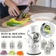 4-in-1 Manual Vegetable Chopper & Slicer Set - Multifunctional Fruit and Veggie Cutter with Container, Cheese Grater - Essential Kitchen Gadge image