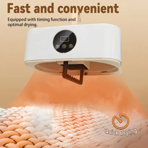 Compact Portable Clothes Dryer with Timer - Mini Folding Design, Space-Saving for Travel & Apartments, Energy-Efficient. image