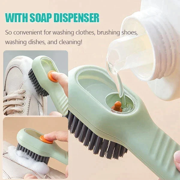 Multifunctional Scrubbing Brush With Built-in Soap Dispenser