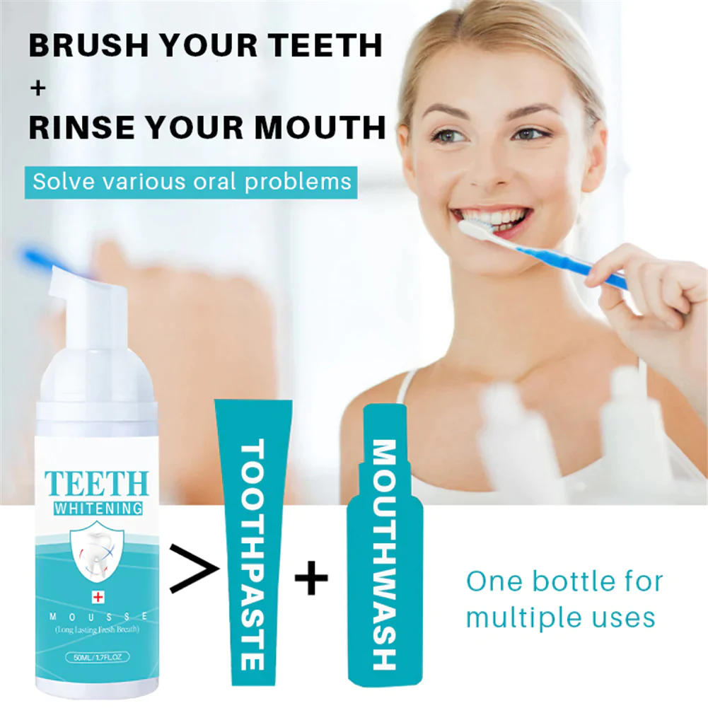 Teeth Whitening Mousse - Brighten Your Smile with Our Gentle Formula image