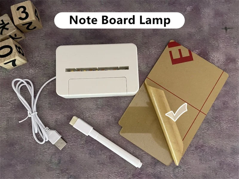 Decorative Note Board Creative LED Night Light image