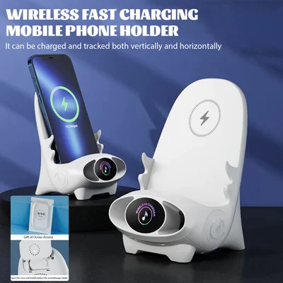 Universal Mini Chair Wireless Fast Charger Multifunctional Phone Holder - Green image