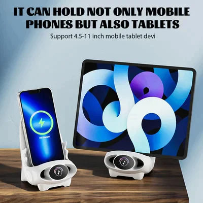 Universal Mini Chair Wireless Fast Charger Multifunctional Phone Holder - Green image