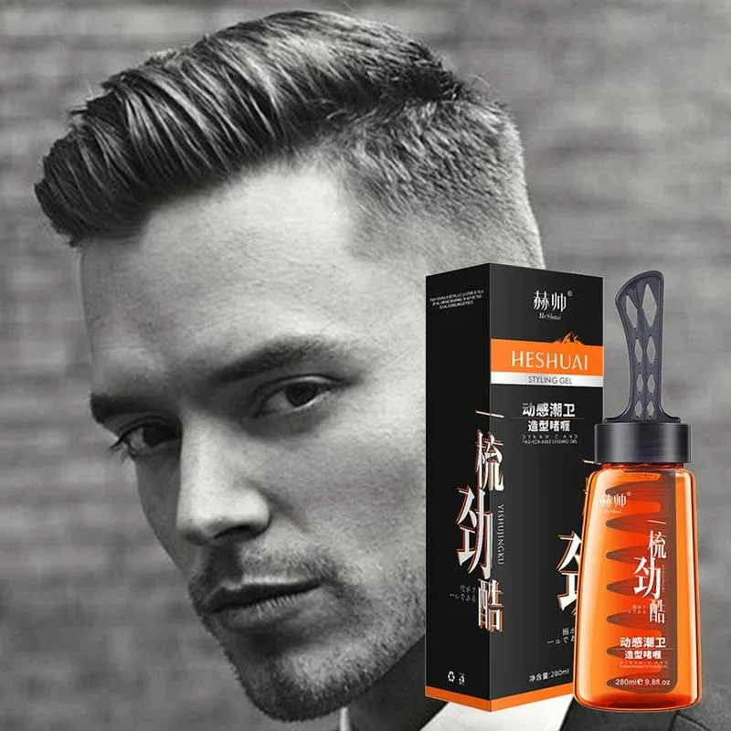 Men’s Salon Grade Hair Gel with Comb image
