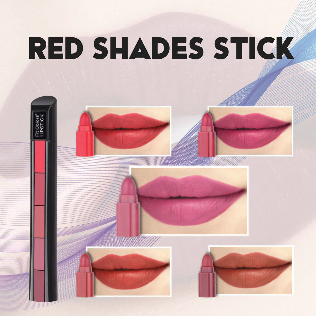 5 in 1 Lipstick Versatile Shades in One Stylish Tube ,5-section Fog Velvet Matte Non-stick Cup Lip Gloss Lipstick image