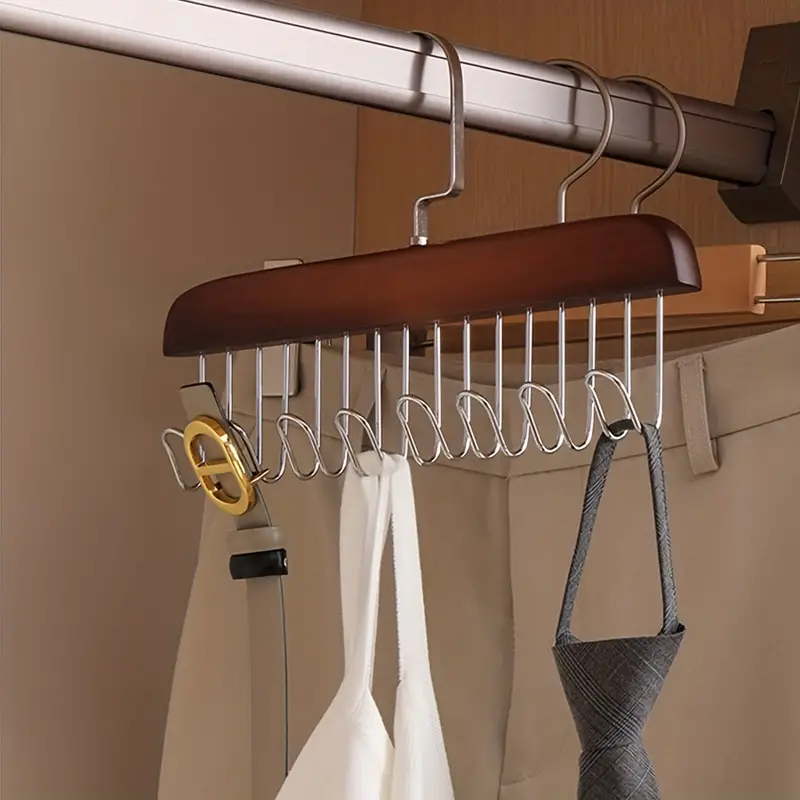 Multi Hook Hanger for Undergarments, Ties, Bags