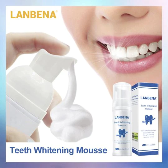 Lanbena Teeth Whitening Mousse Remove Teeth Stain and Freshen Breath