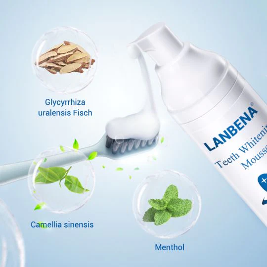Lanbena Teeth Whitening Mousse Remove Teeth Stain and Freshen Breath image