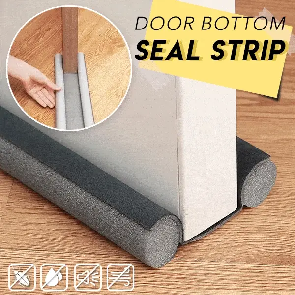 Flexible Door Bottom Sealing Strip Guard Wind Dust Blocker image