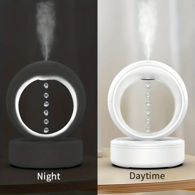 Anti-Gravity Humidifier with Aromatherapy &amp; Ambient Light - Perfect for Home &amp; Office