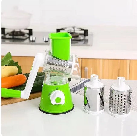 Multifunctional Roller Vegetable Cutter, 3 In 1 Vegetable Slicer And Cutter image